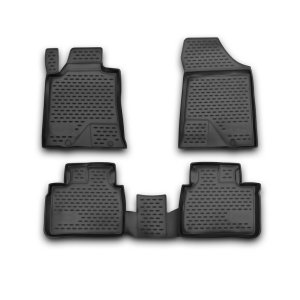 Nissan Altima Floor Mats - Omac - Rubber TPE - Black - '13-'18 Nissan Altima Floor Mats - Omac - Rubber TPE - Black - '13-'18